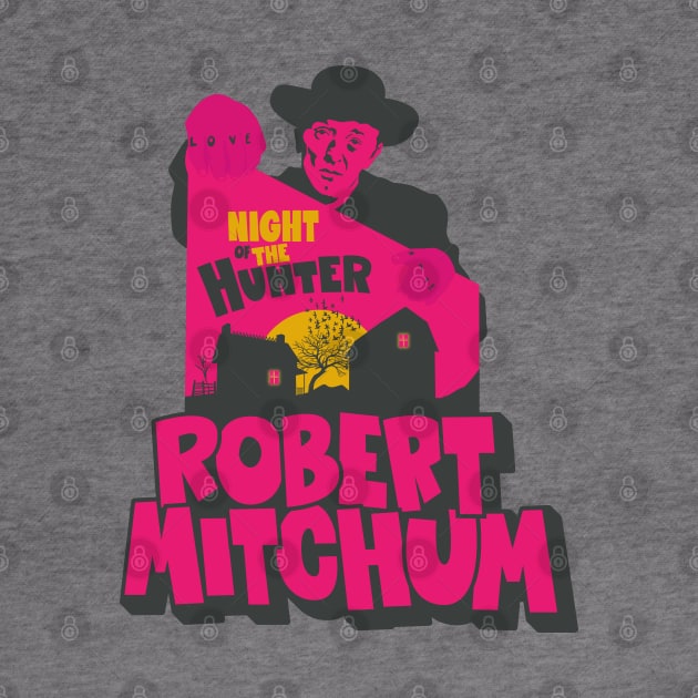 The Night of the Hunter: Captivating Robert Mitchum's Iconic Performance by Boogosh